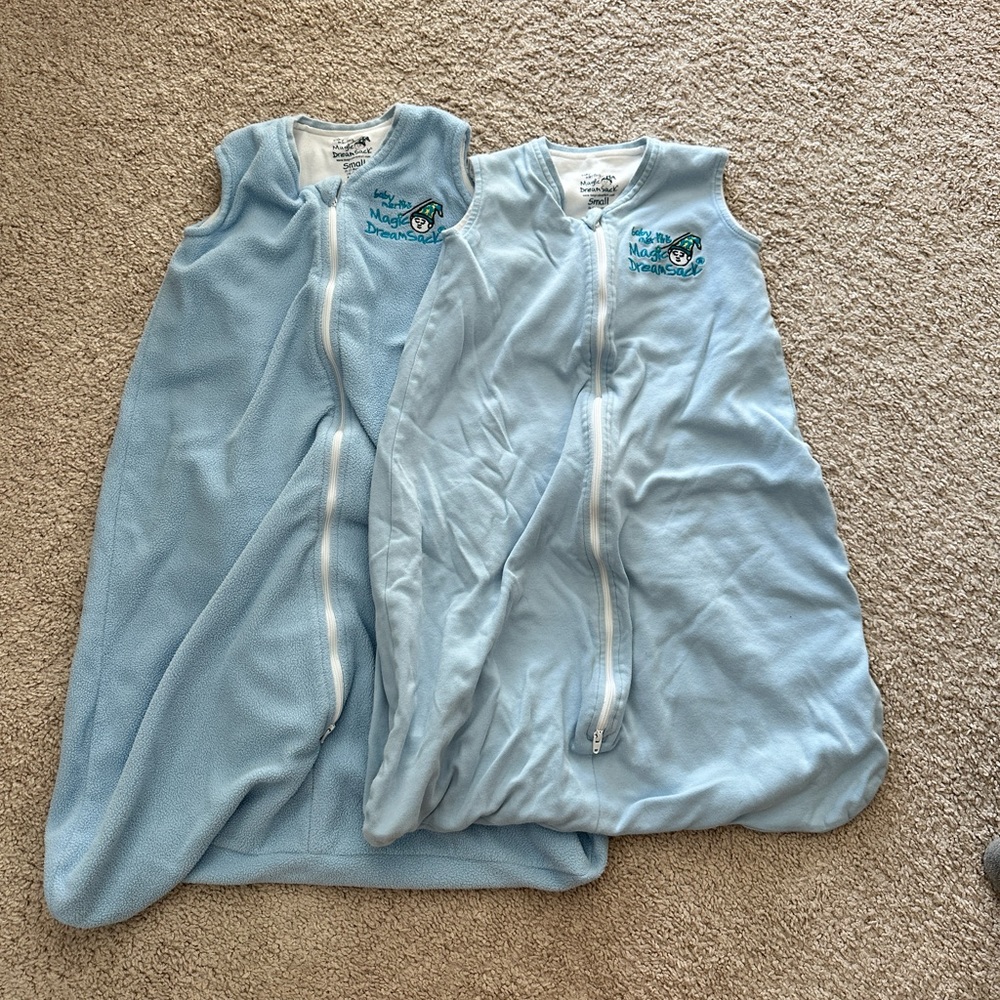 2 Baby Merlin Magic Dream Sleep Sacks Size Small 6-12 Months